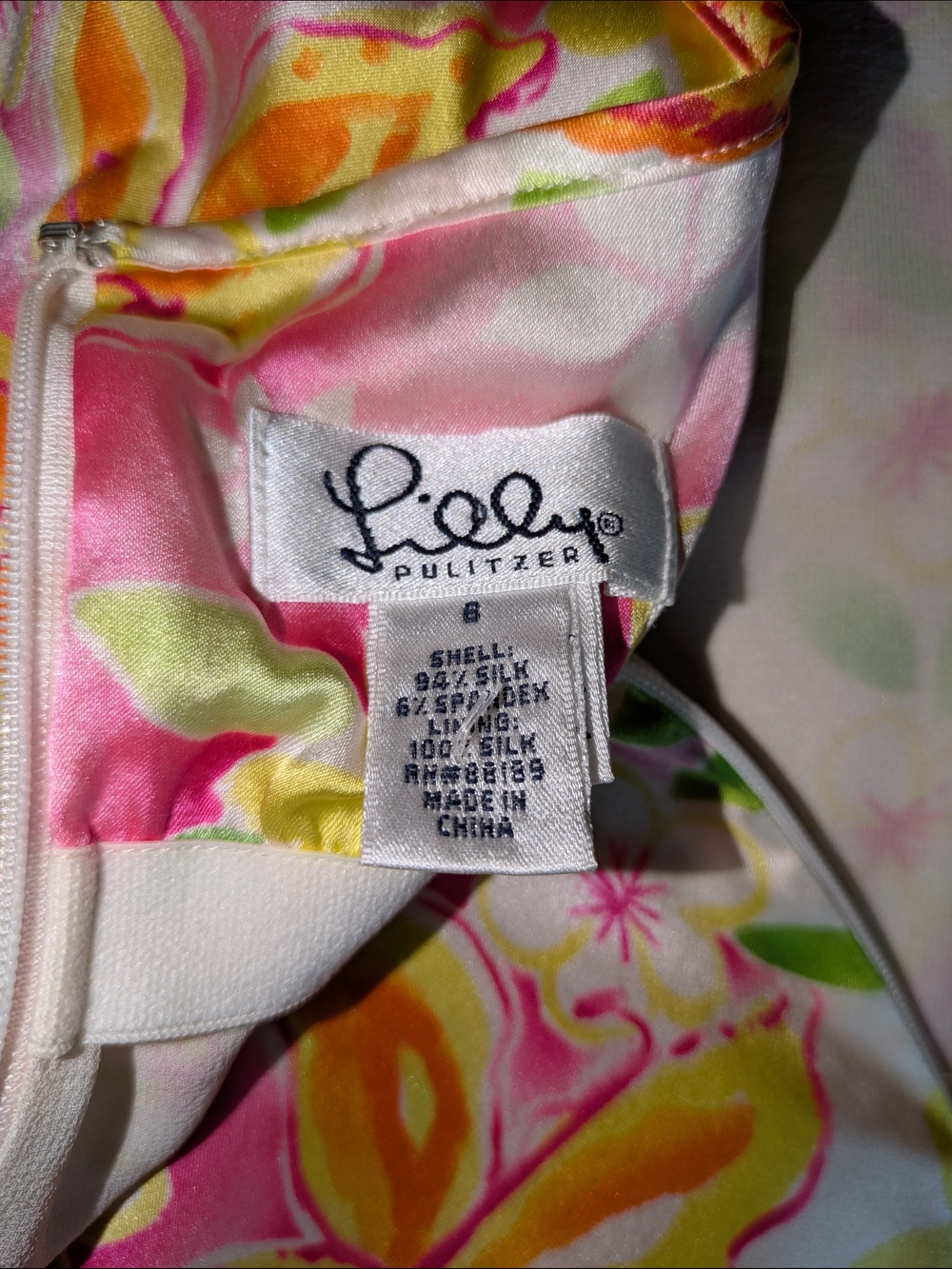 Lilly Pulitzer Pink Floral Silk
